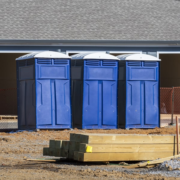 what is the maximum capacity for a single portable restroom in Brownsville